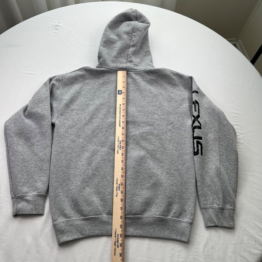 Lexus Gray Fleece Hoodie Sweatshirt Gildan Heavy Blend Youth Small - Picture 10 of 11